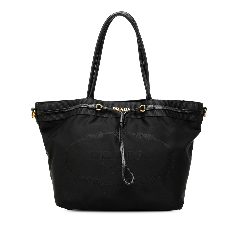 Pre-Loved Prada Tessuto Canapa Logo Satchel